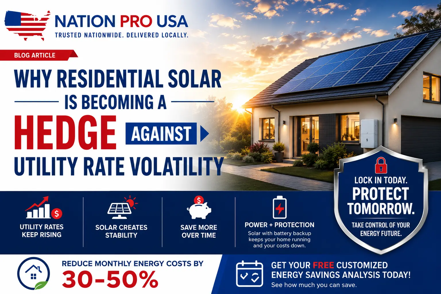 Residential Solar: A Smart Hedge Against Rising Utility Rates
