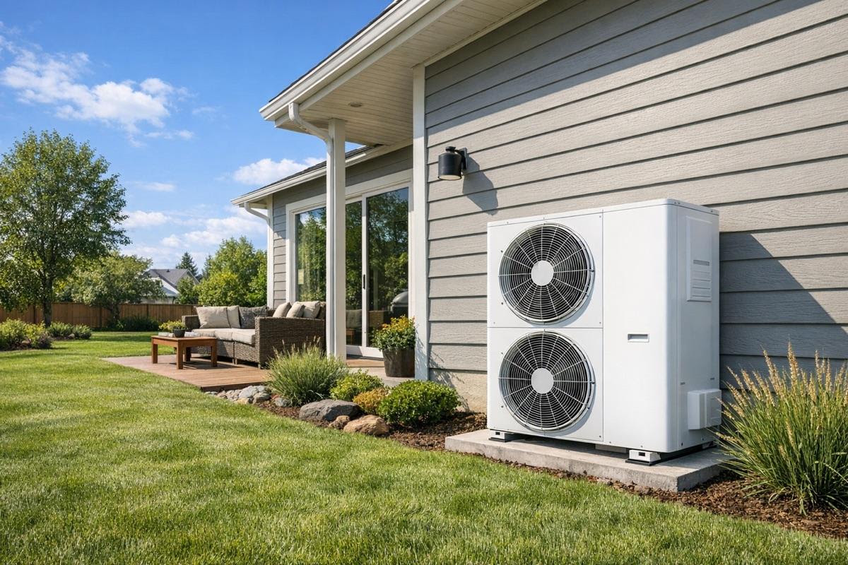Residential heat pump system for efficient home heating and cooling