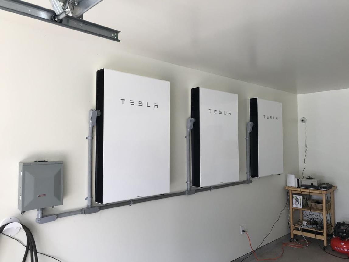 Solar panels and battery storage used to reduce household energy purchases
