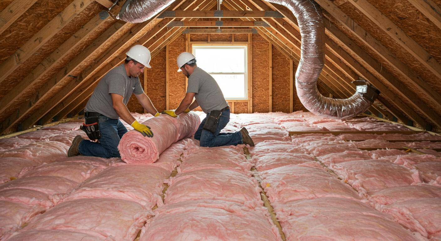 NationPro USA illustration for home insulation, air sealing and efficient cooling