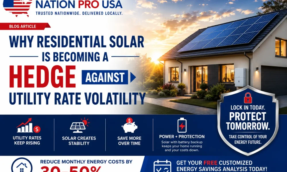 Residential Solar: A Smart Hedge Against Rising Utility Rates