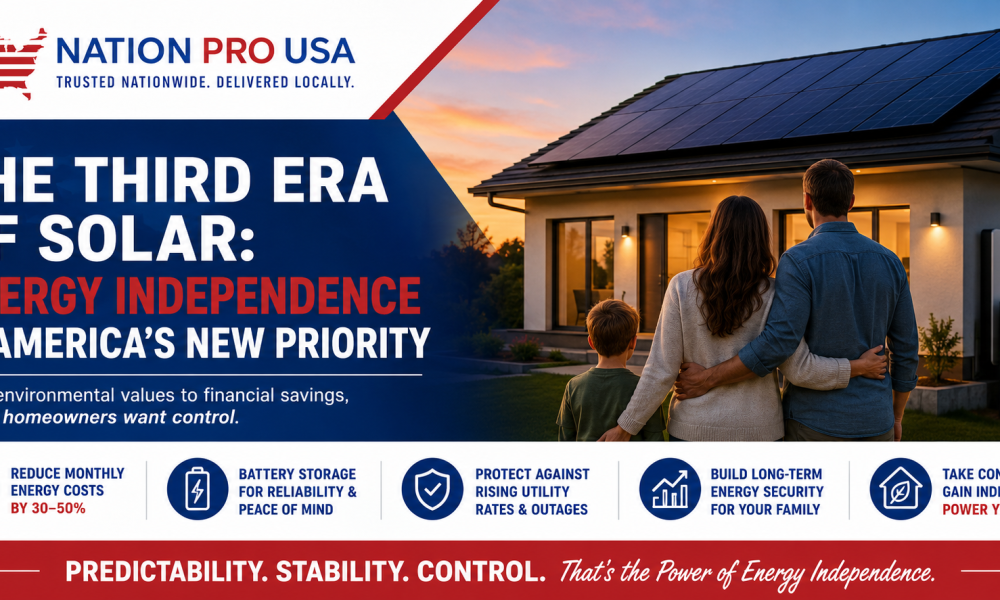 The Third Era of Solar: Energy Independence