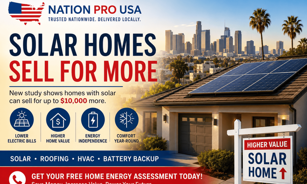 NationPro blog picture - solar homes sell for more