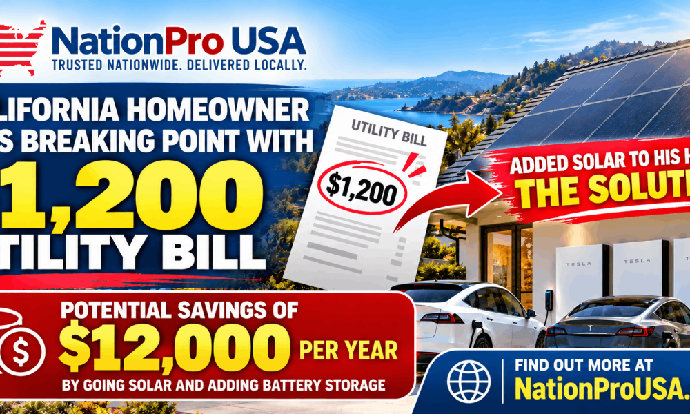California home with rooftop solar and battery storage