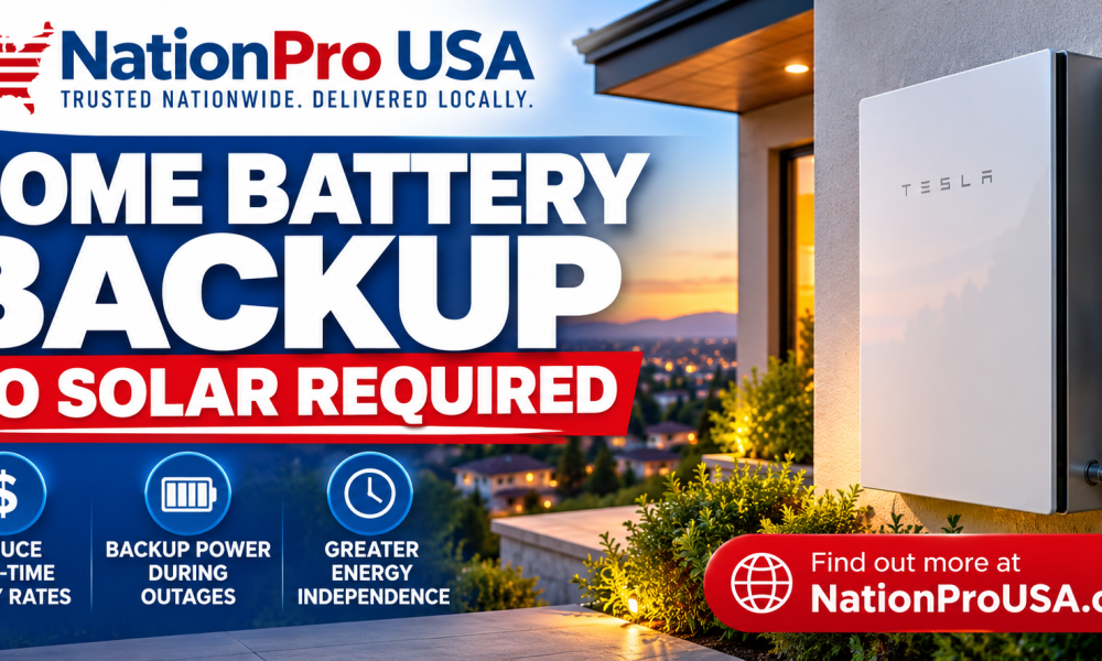 Tesla Powerwall home battery installed without rooftop solar in California
